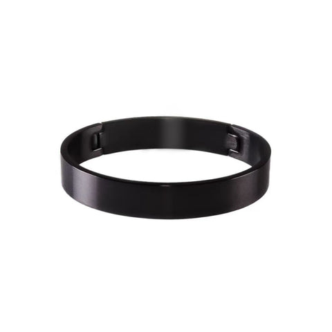 BG1200B B.Tiff Simplicity Black Stainless Steel Bangle Bracelet