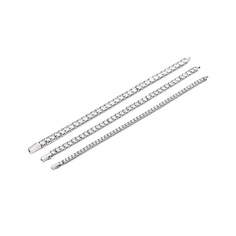 BG400W B.Tiff 4mm Tennis Stainless Steel Bracelet