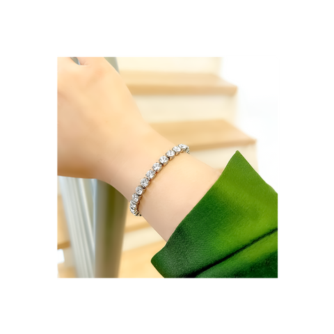 BG500W B.Tiff 5mm Tennis Stainless Steel Bracelet