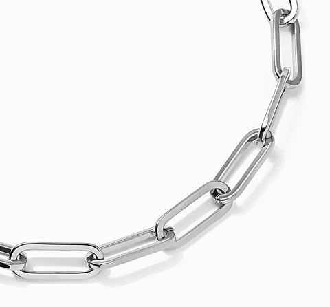 BG860W B.Tiff "Jemma" Link Stainless Steel Bracelet