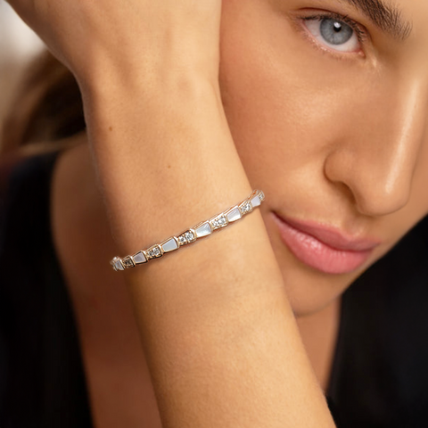 BG881RG B.Tiff Rose Gold Plated Désir Bangle Bracelet