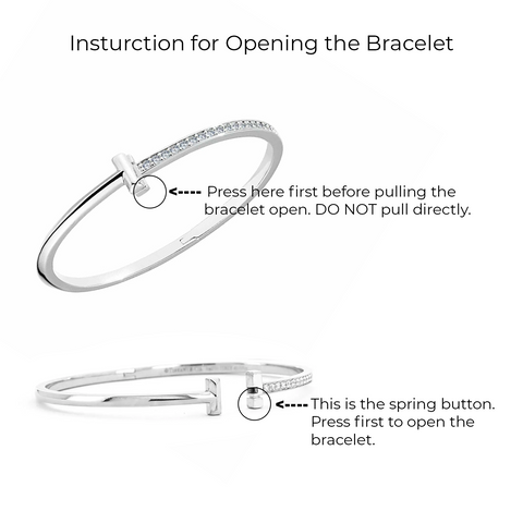 BG882RG B.Tiff Rose Gold Plated Unisson Bangle Bracelet