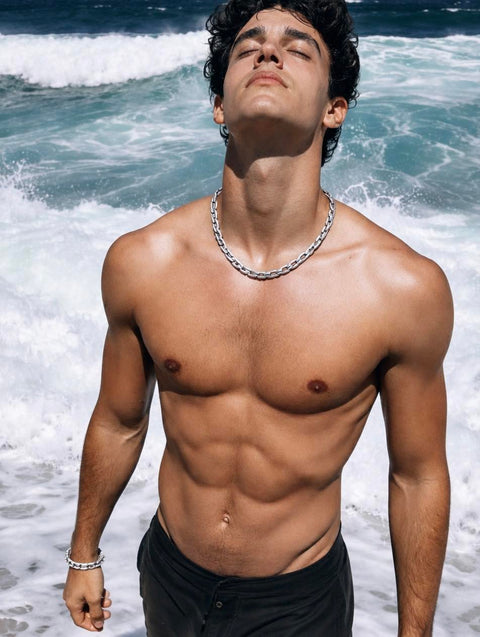 C010W B.Tiff High Polish Edge Paperclip Link Stainless Steel Necklace