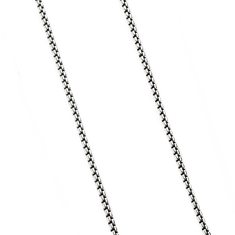C049W B.Tiff Stainless Steel Round Box Chain