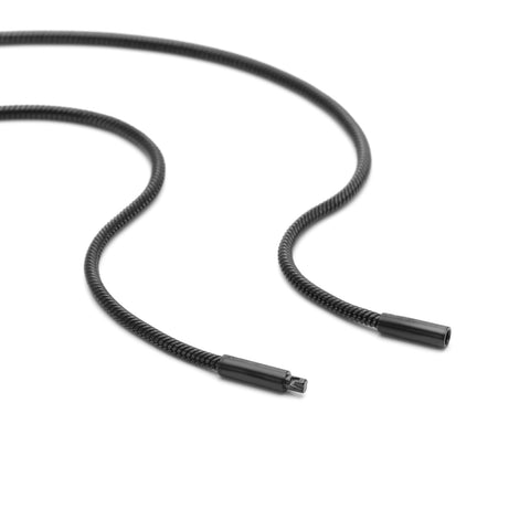 C060B B.Tiff "Thick" Black Anodized Stainless Steel Coil Chain Necklace (An exclusive clasp design)