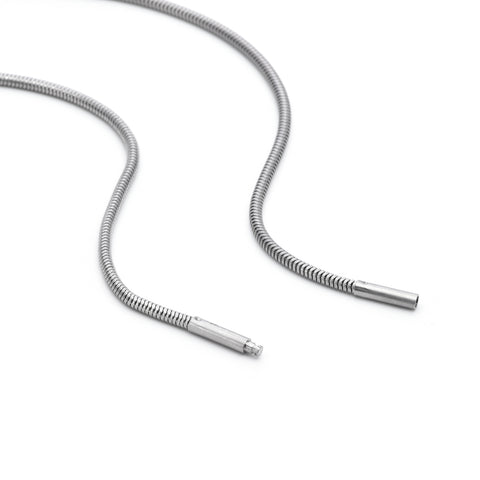 C060W B.Tiff "Thick" Stainless Steel Coil Chain Necklace (An exclusive clasp design)