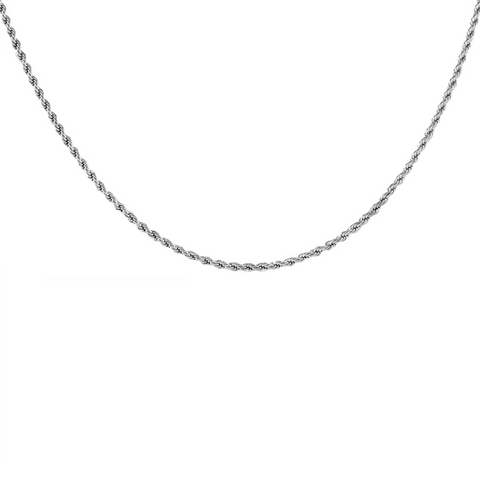 C061W B.Tiff Thick Diamond Cut Stainless Steel Chain Necklace