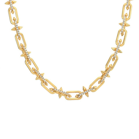 C515G B.Tiff 18K Gold Plated Talon Stainless Steel Chain Necklace