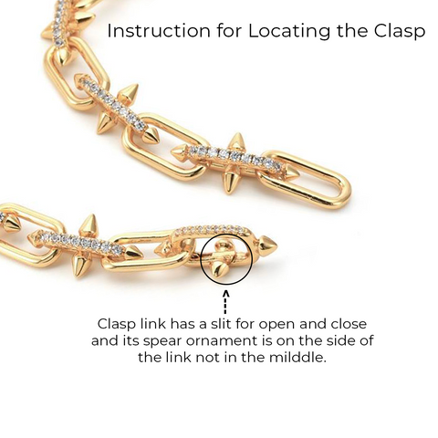 C515G B.Tiff 18K Gold Plated Talon Stainless Steel Chain Necklace