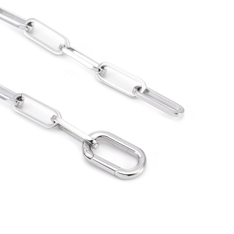 C860W B.Tiff "Jemma" Flat Long Adjustable Link Stainless Steel Necklace