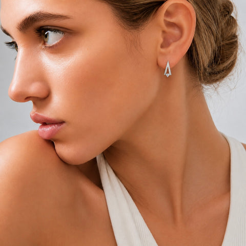 ER123W B.Tiff Sago Stainless Steel Earrings