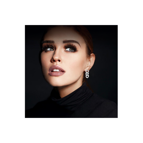 ER160W B.Tiff High Polish Cuban Link Stainless Steel Earrings