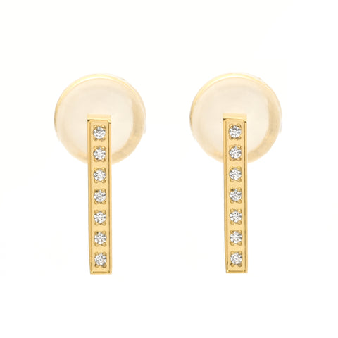 ER246G B.Tiff L-Bar Gold Plated Stainless Steel Earring