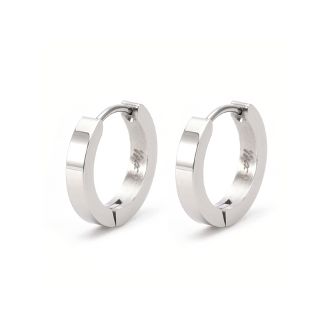 ER300W B.Tiff Hoop Stainless Steel Earrings