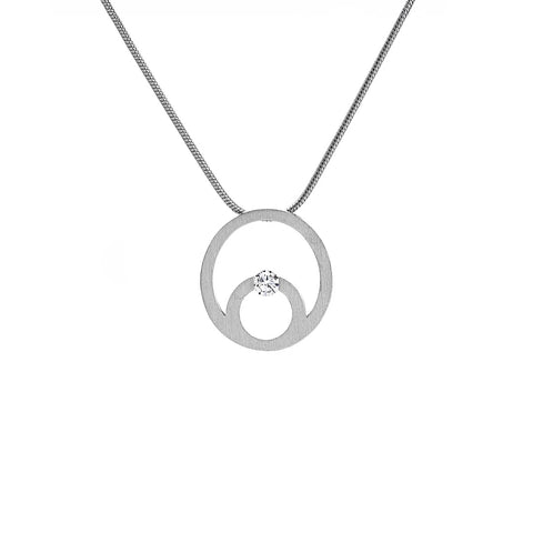 PT105W B.Tiff Stainless Steel Komenco Pendant Necklace