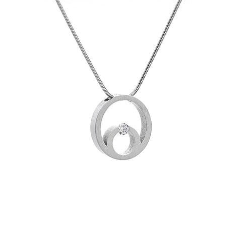 PT105W B.Tiff Stainless Steel Komenco Pendant Necklace