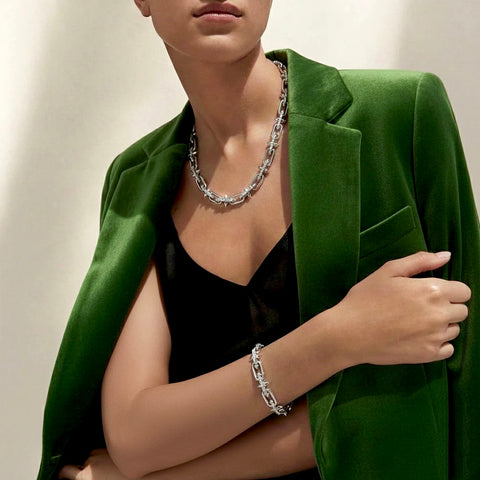 BG515W B.Tiff Talon Stainless Steel Chain Bracelet