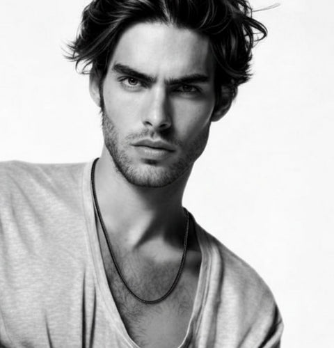 C060B B.Tiff "Thick" Black Anodized Stainless Steel Coil Chain Necklace (An exclusive clasp design)