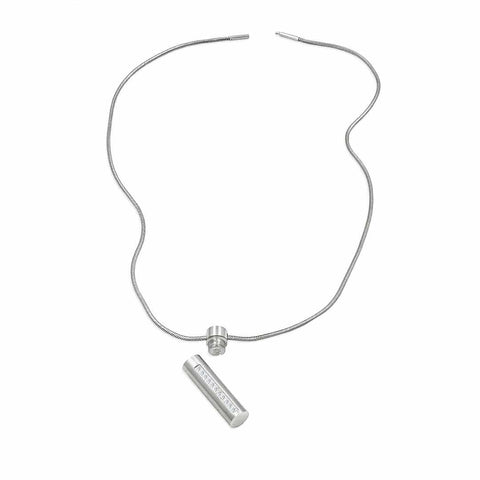 PT1004S Mini B.Tiff Personalized Oil Diffuser Stainless Steel Pendant Necklace