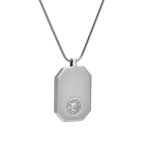 PT809W B.Tiff Meblo Stainless Steel Dog Tag Pendant