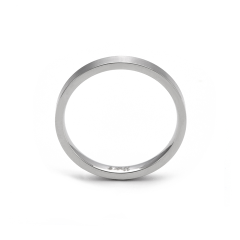 RG101W B.Tiff Stainless Steel Plain Stacking Ring