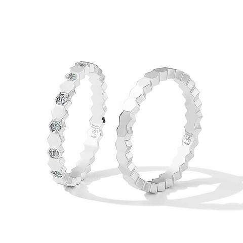 RG110W B.Tiff Pavé Mon Rêve Stainless Steel Ring