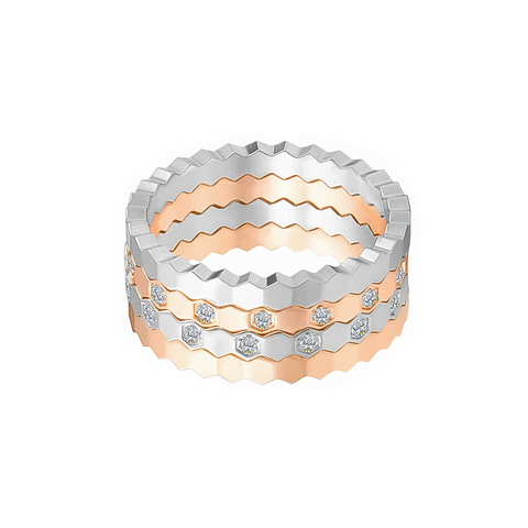 RG110W B.Tiff Pavé Mon Rêve Stainless Steel Ring