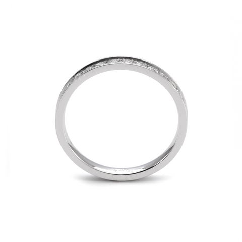 RG111W B.Tiff Stacking .01 ct Stainless Steel Eternity Ring