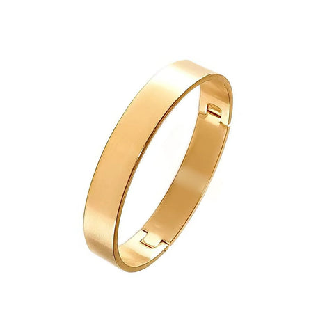BG1200G B.Tiff Simplicity Gold Plated Stainless Steel Bangle Bracelet