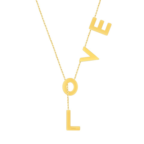 PTloveG B.Tiff Adjutable Gold Plated Stainless Steel Love Chain