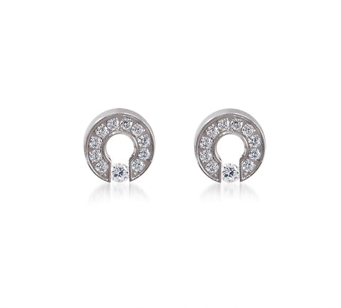 ER118W B.Tiff Barrel Stainless Steel Earrings