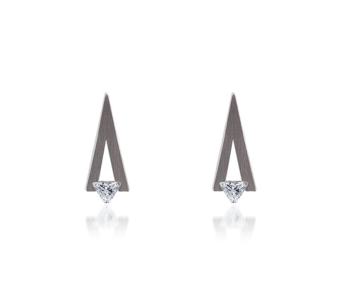ER123W B.Tiff Sago Stainless Steel Earrings