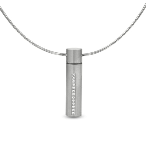 PT1004S Mini B.Tiff Personalized Oil Diffuser Stainless Steel Pendant Necklace