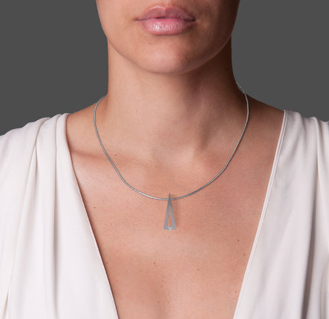 PT123W B.Tiff Sago Stainless Steel Pendant Necklace