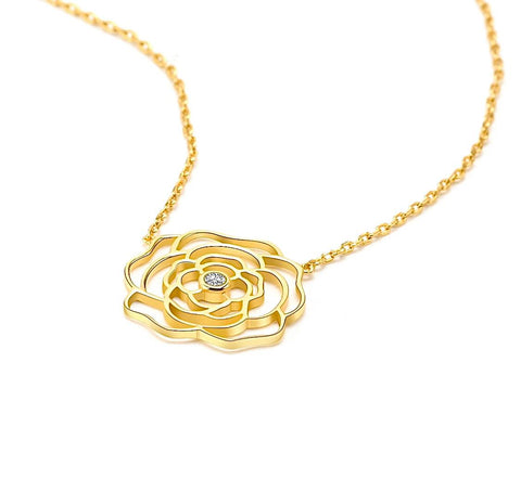 PT308G B.Tiff Rosé Gold Pendant Necklace