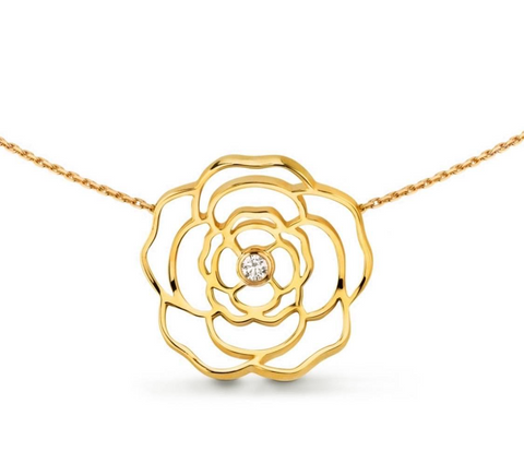 PT308G B.Tiff Rosé Gold Pendant Necklace