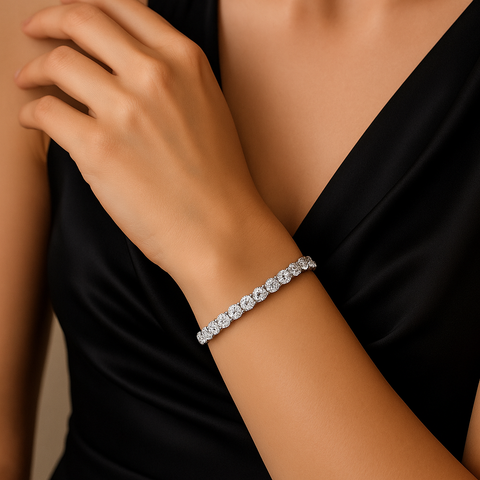 BG500W B.Tiff 5mm Tennis Stainless Steel Bracelet