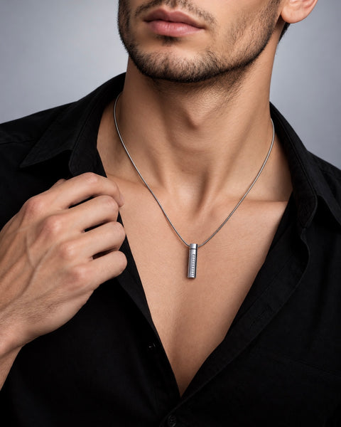 PT1004S Mini B.Tiff Personalized Oil Diffuser Stainless Steel Pendant Necklace