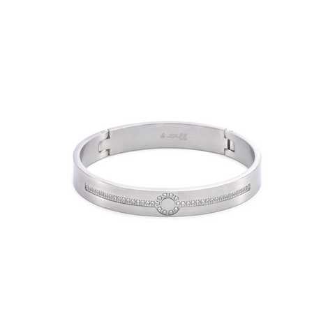 BG1010W B.Tiff Prosperity Stainless Steel Bangle Bracelet