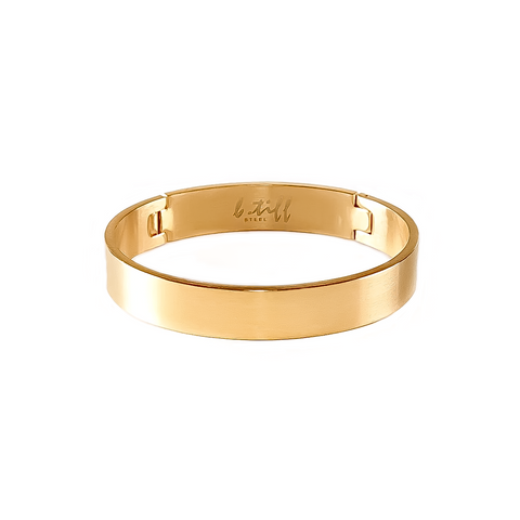 BG1200G B.Tiff Simplicity Gold Plated Stainless Steel Bangle Bracelet