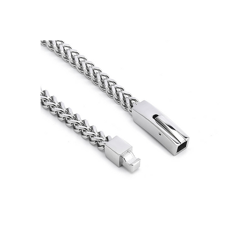 BG140W B.Tiff Franco Link Stainless Steel Bracelet