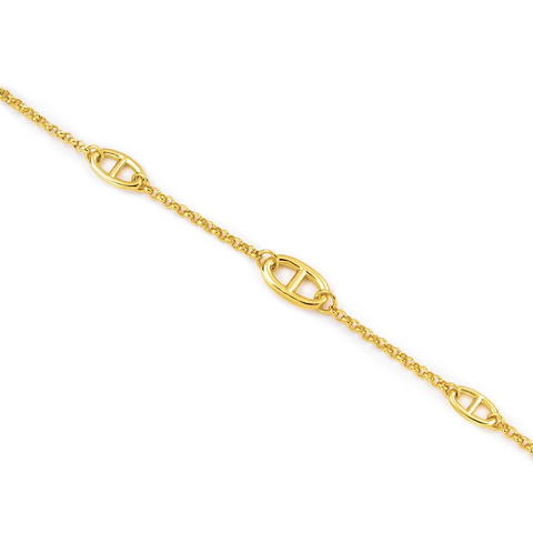 C008G B.Tiff  Gold Plated Garlande Chain Necklace