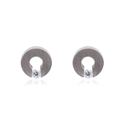 ER100W B.Tiff Malfinia Stainless Steel Earrings