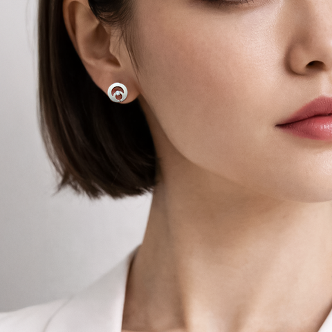 ER105W B.Tiff Komenco Stainless Steel Earrings