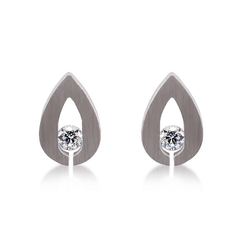 ER106W B.Tiff Drop Stainless Steel Earrings