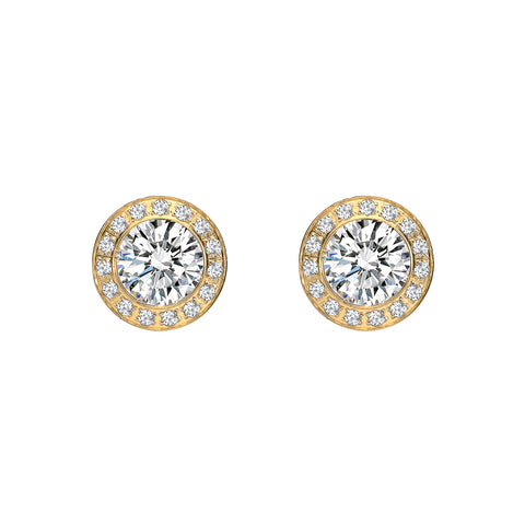 ER125RG B.Tiff 1 ct Aŭreolo Rose Gold Plated Stainless Steel Earrings