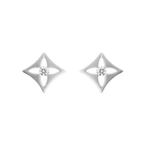 ER138W B.Tiff Floro Stainless Steel Earrings