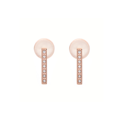 ER246RG B.Tiff L-Bar Stainless Steel Earring