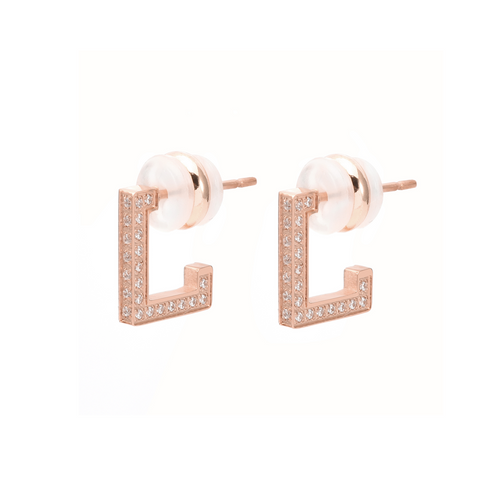 ER246RG B.Tiff L-Bar Stainless Steel Earring