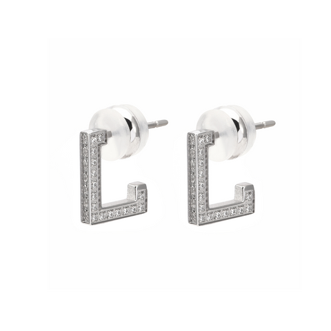 ER246W B.Tiff L-Bar Stainless Steel Earring